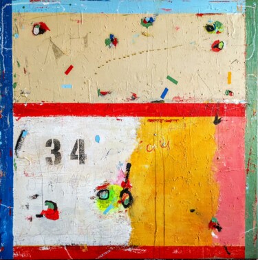 Painting titled "33" by Alfonso Sánchez, Original Artwork, Acrylic