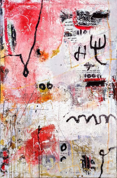 Schilderij getiteld "E ti vengo a cercare" door Alfonso Sánchez, Origineel Kunstwerk, Acryl