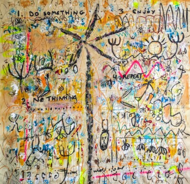 Картина под названием "Simple life" - Alfonso Sánchez, Подлинное произведение искусства, Акрил