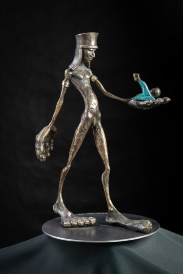 Sculpture intitulée "Ägypto" par Alfred Eberharter, Œuvre d'art originale, Bronze