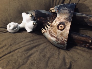 Sculpture intitulée "Fisheye" par Alfredo Chiaramonte, Œuvre d'art originale, Métaux