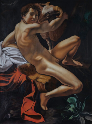 Painting titled "San Giovannino" by Alfredo Furiati, Original Artwork, Oil
