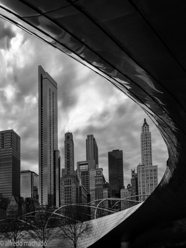 Photographie intitulée "Chicago skyline fro…" par Alfredo Machado Zingg, Œuvre d'art originale, Photographie numérique