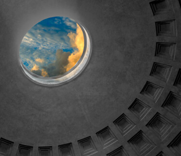 Photographie intitulée "Pantheon, Rome" par Alfredo Machado Zingg, Œuvre d'art originale, Photographie numérique