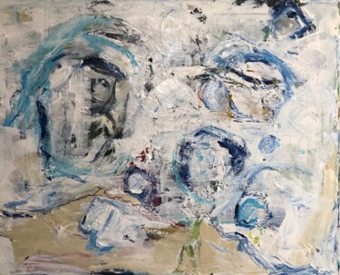 Pintura titulada "La Mirada" por Alfredo Machado Zingg, Obra de arte original, Acrílico Montado en Bastidor de camilla de ma…