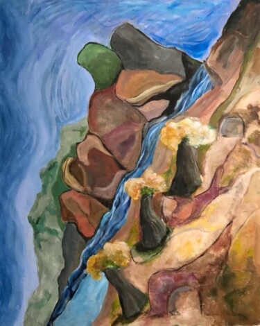 Картина под названием "Inspiration 93" - Alfredo Machado Zingg, Подлинное произведение искусства, Акрил Установлен на Деревя…