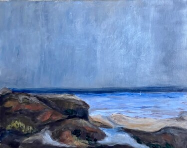 Pintura titulada "Coastal Inspiration" por Alfredo Machado Zingg, Obra de arte original, Acrílico Montado en Bastidor de cam…