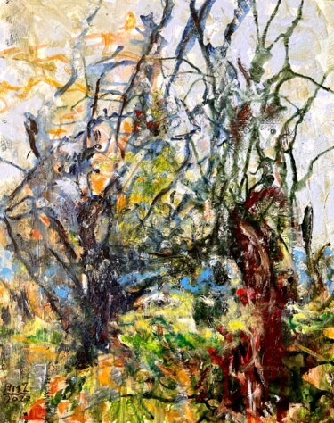 Картина под названием "Inspiration 94" - Alfredo Machado Zingg, Подлинное произведение искусства, Акрил Установлен на Деревя…