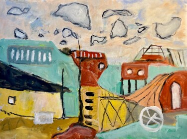 Malerei mit dem Titel "Industrial" von Alfredo Machado Zingg, Original-Kunstwerk, Acryl