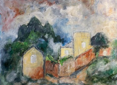 Painting titled "Niebla" by Alfredo Machado Zingg, Original Artwork, Acrylic