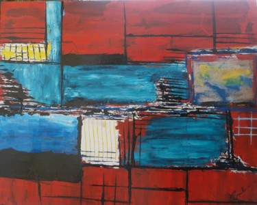 Painting titled "astratto 5" by Alfredo Troilo, Original Artwork, Acrylic