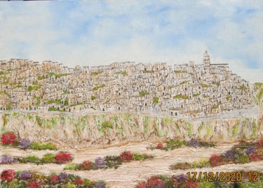 Painting titled "Matera" by Alfredo Troilo, Original Artwork, Oil