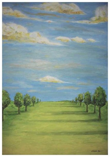 Pintura intitulada "O caminho ( The pat…" por Gonçalo Carmine, Obras de arte originais, Óleo