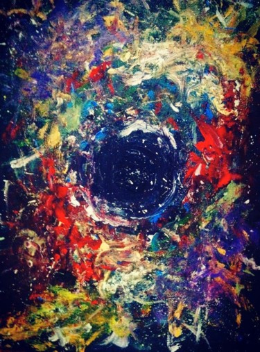 Painting titled "Cosmos" by Hobab Elbelazi, Original Artwork, Acrylic