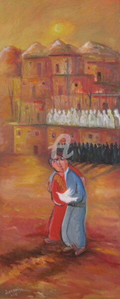 Peinture intitulée "LA HONTE" par Ali Darwish, Œuvre d'art originale, Huile