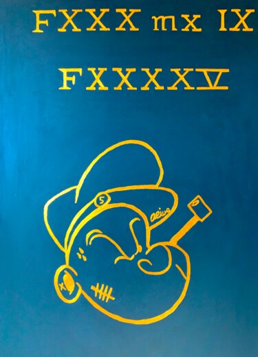 Schilderij getiteld "FXXX MX IX FXXXXXV" door Ali Kasap, Origineel Kunstwerk, Acryl