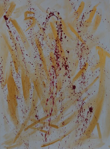 Pittura intitolato "Blood Money" da Ali Kasap, Opera d'arte originale, Acrilico Montato su Telaio per barella in legno