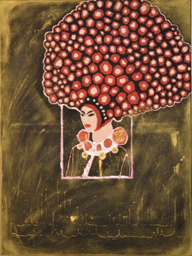 Peinture intitulée "MADAME ROSE" par Ali Kasap, Œuvre d'art originale, Acrylique Monté sur Châssis en bois