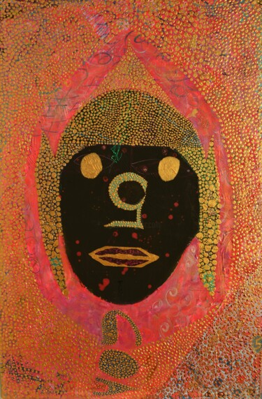 Painting titled "GOA" by Ali Kasap, Original Artwork, Acrylic Mounted on Wood Stretcher frame