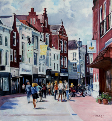 Painting titled "A day in Den Bosch" by Ali Khalil, Original Artwork, Oil