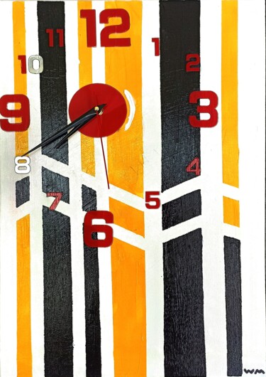 Peinture intitulée "L'heure perdue" par Alias Warman, Œuvre d'art originale, Acrylique Monté sur Châssis en bois