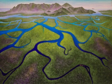 Peinture intitulée "Hinchinbrook Channel" par Alice Asnaghi, Œuvre d'art originale, Acrylique