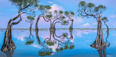 Pintura intitulada "Mangrove dance" por Alice Asnaghi, Obras de arte originais, Acrílico