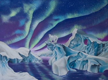 The Arctic Theatre Peinture intitulée "The Arctic Theatre" par Alice Asnaghi, Œuvre d'art originale, Acrylique