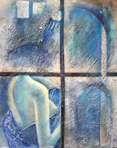 Peinture intitulée ""La femme est l'ave…" par Alice Biais-Bélard, Œuvre d'art originale, Acrylique