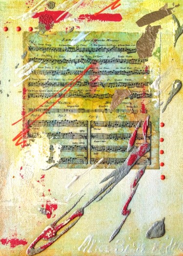 Painting titled "" Musique au cœur..…" by Alice Biais-Bélard, Original Artwork, Acrylic