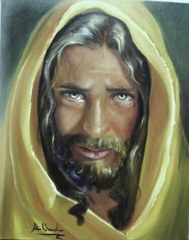 Pintura intitulada "JESUS FALANDO" por Alice Brandao, Obras de arte originais