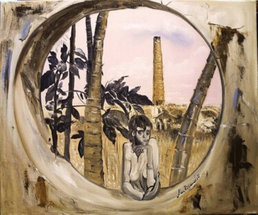 Pintura intitulada "A CARA DA SOLIDÃO" por Alice Brandao, Obras de arte originais