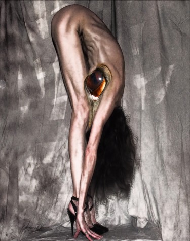 Fotografia intitolato "Self-Portrait Equine" da Alice Odilon, Opera d'arte originale, Fotografia digitale