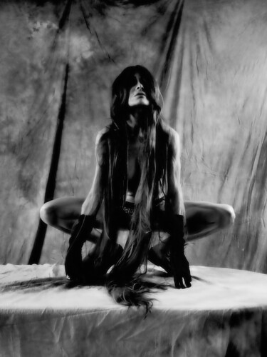 Fotografie getiteld "Wolf Woman" door Alice Odilon, Origineel Kunstwerk, Digitale fotografie