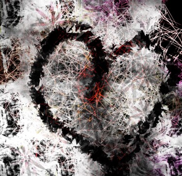 Arts numériques intitulée "Amour fou" par Alice Pabion, Œuvre d'art originale, Peinture numérique