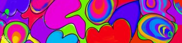 Digitale Kunst mit dem Titel "Coloriage" von Alice Pabion, Original-Kunstwerk, Digitale Malerei