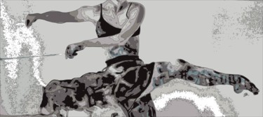 Digitale Kunst mit dem Titel "RE-Color Dance" von Alice Baldys, Original-Kunstwerk, Digitale Malerei
