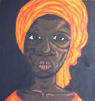 Pittura intitolato "Figlia d'Africa" da Alice Castellani, Opera d'arte originale