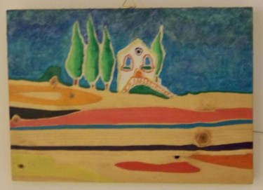 Pittura intitolato "La villa dei cipres…" da Alice Castellani, Opera d'arte originale