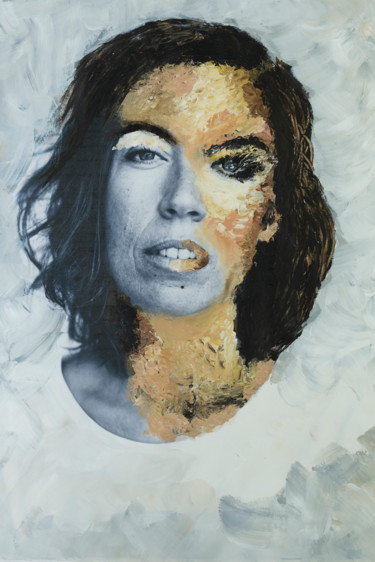 Peinture intitulée "Femme des origines" par Alice Debernard, Œuvre d'art originale, Acrylique Monté sur Carton