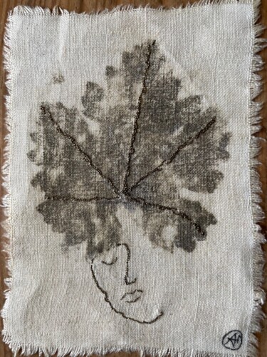 Textile Art titled "Vitis Vinifera - Se…" by Alice Debernard, Original Artwork, Embroidery