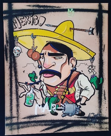 Painting titled "Mexi'Kent" by Kent, Original Artwork, Other