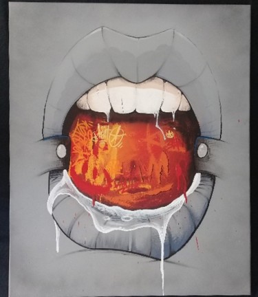 Painting titled "Bouche Kent" by Kent, Original Artwork, Other