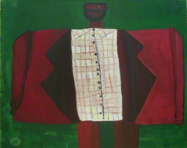 Painting titled "self portrait in su…" by Ali Chitsaz, Original Artwork