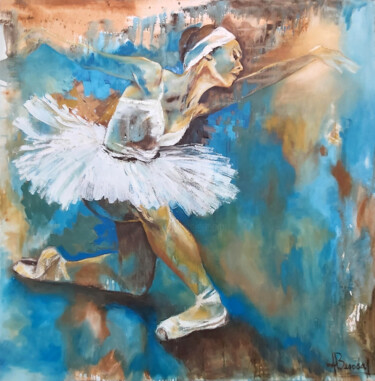 Pintura titulada "Bailando en sueños…" por Alicia Besada, Obra de arte original, Oleo