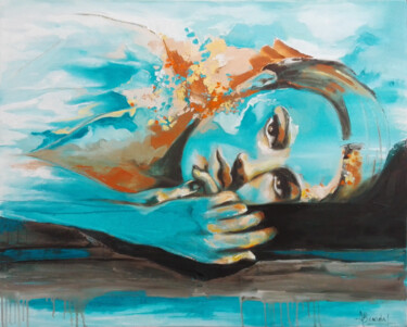Painting titled "De vuelta al insomn…" by Alicia Besada, Original Artwork, Oil