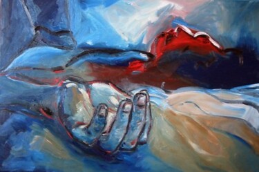 Malerei mit dem Titel ""Entre sueños"" von Alicia Besada, Original-Kunstwerk, Öl