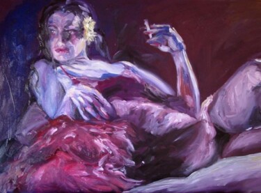 Pittura intitolato ""La canchera"" da Alicia Besada, Opera d'arte originale, Altro