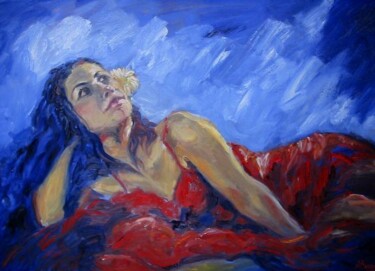 Peinture intitulée ""Sueños"" par Alicia Besada, Œuvre d'art originale, Autre