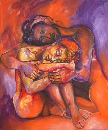 Peinture intitulée "Reposo (Rest)" par Alicia Besada, Œuvre d'art originale, Huile